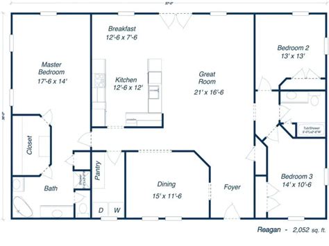 2 bedroom metal building house plans 30x50|barndominium 30x50 floor plans.